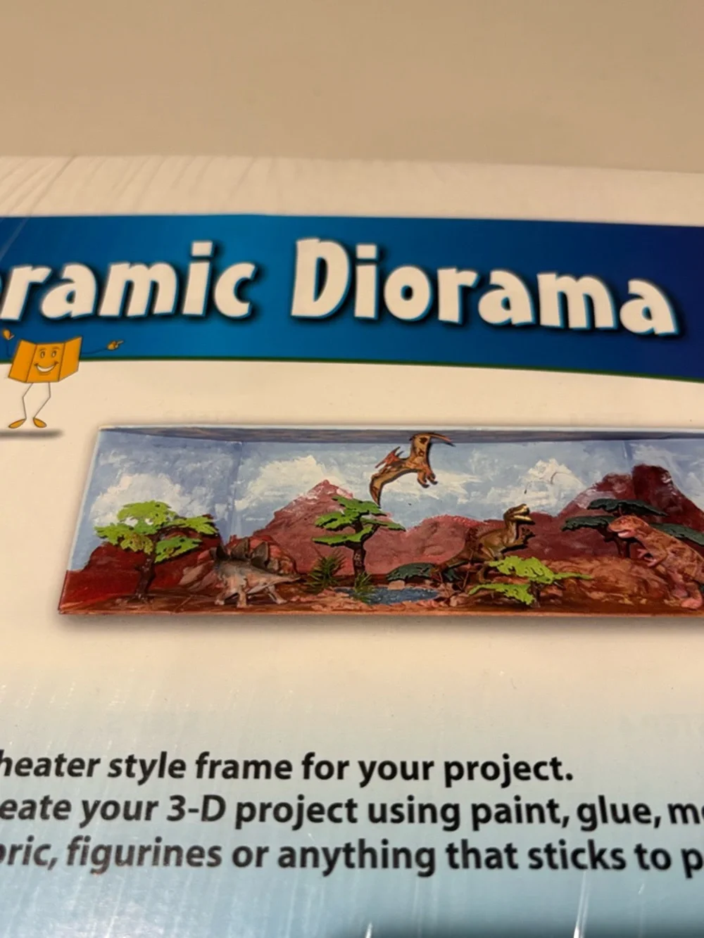 Panoramic Diorama White Theater-Style Display Frame